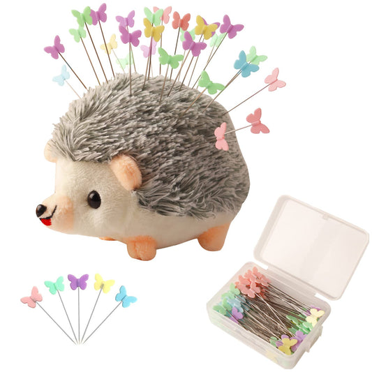 Hedgehog Pin Cushion - Plus 100 Pins!