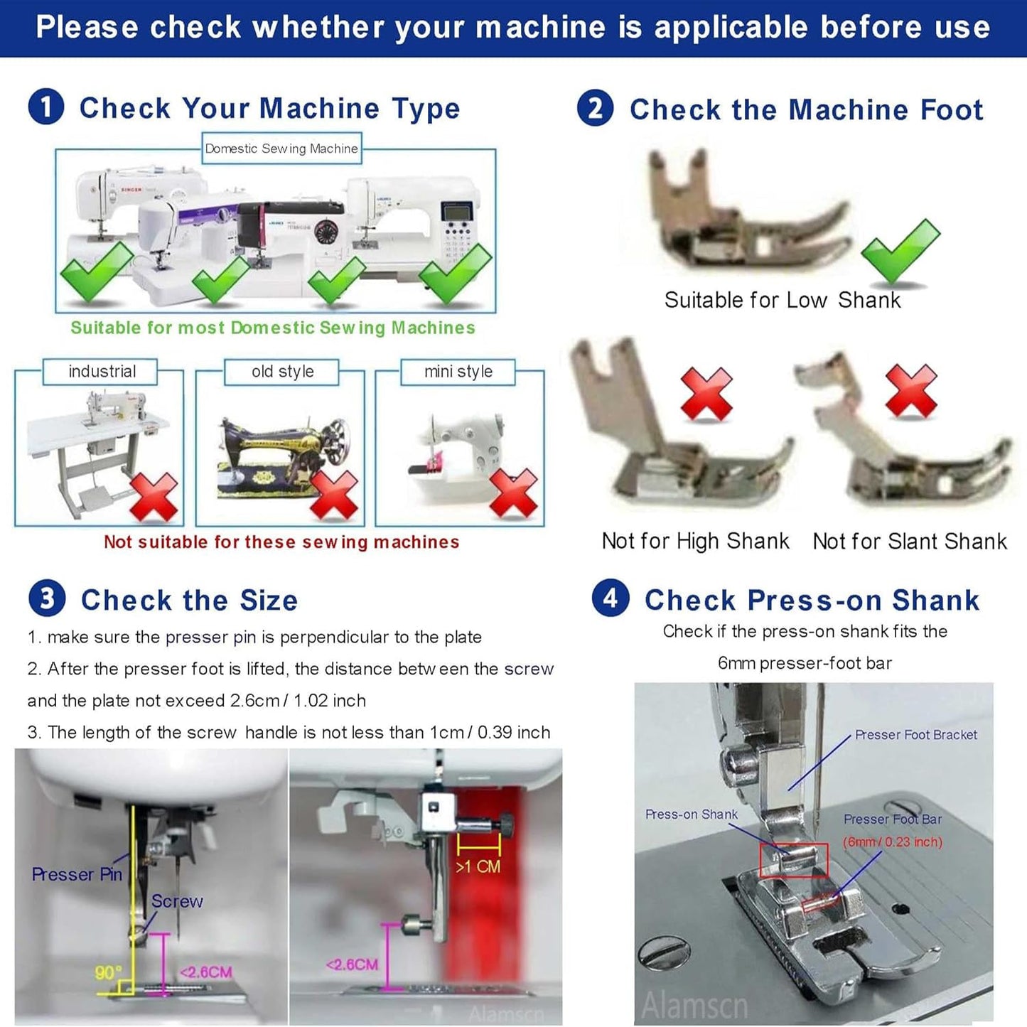 All The Presser Feet You Will Ever Need - Low Shank