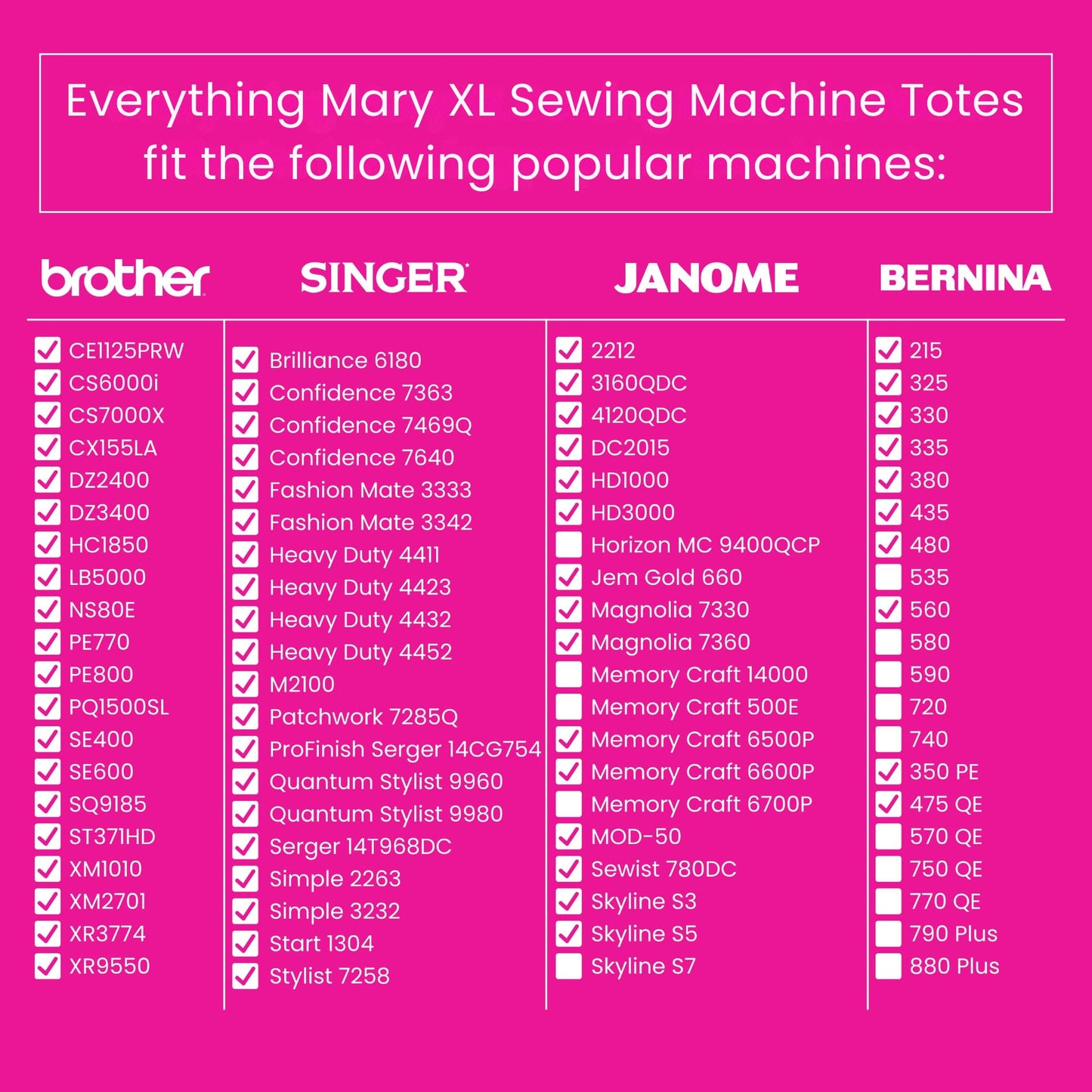 XL Rolling Sewing Machine Case