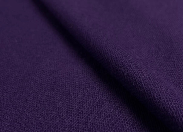 Cotton/Lycra French Terry - Deep Aubergine