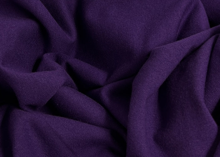 Cotton/Lycra French Terry - Deep Aubergine