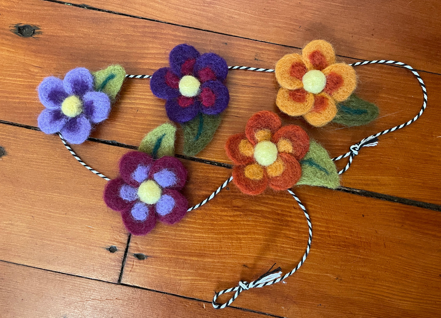 Needle Felted Flower Kit and Video Tutorial