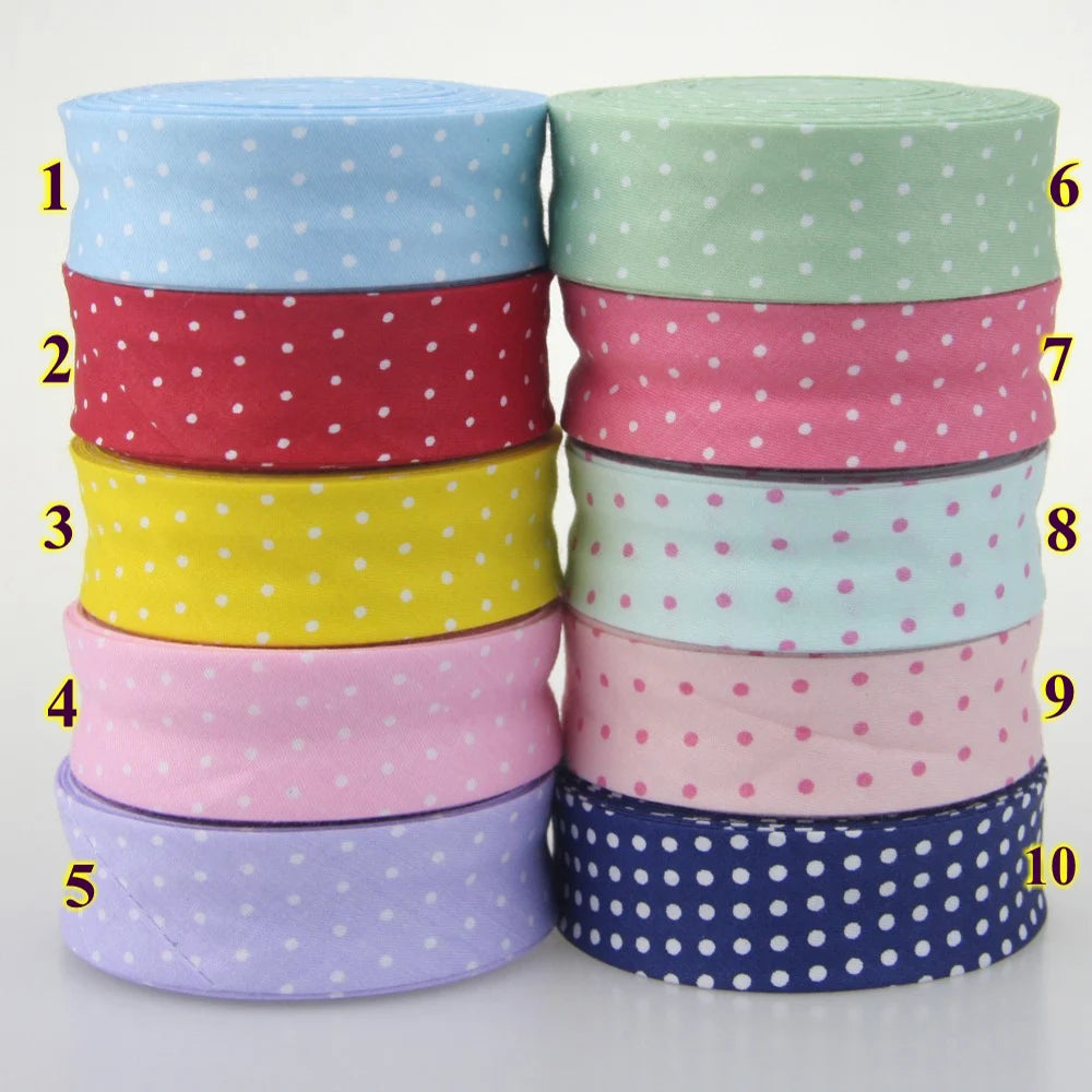 3/4" (20mm) Wide Single Fold Cotton Bias Tape