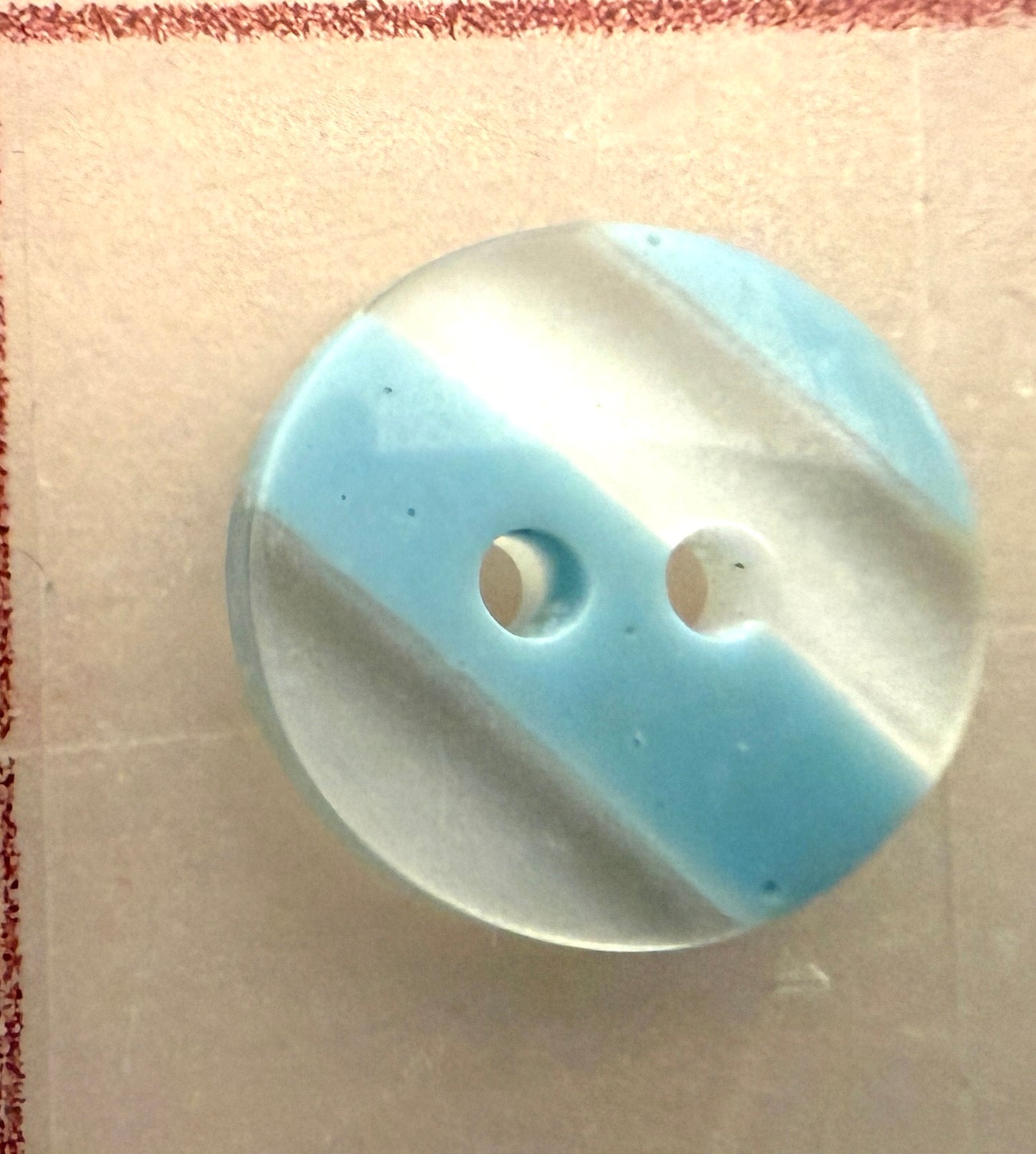 Aqua Candy Stripe Buttons