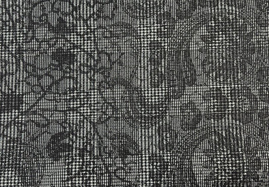 100% Cotton Canvas - Multi Layer Print - Blacks & Grays