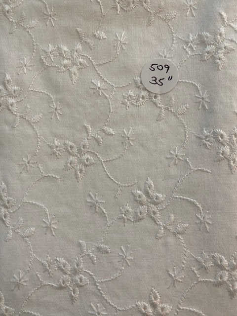 Cotton Eyelet Remnant 35" #509