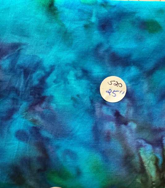 Remnant Cotton Batik "Peacock Soup" 25 #520