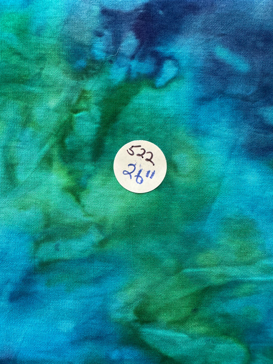 Remnant Cotton Batik "Peacock Soup" 22 #522