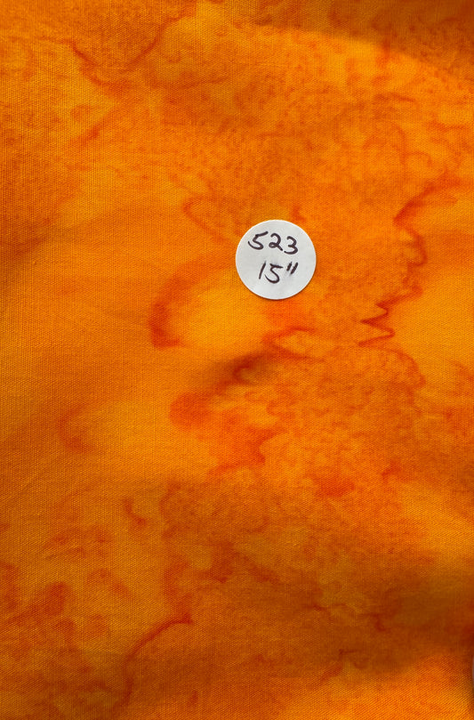 Remnant Cotton Batik "Hot Lava" 15 #523