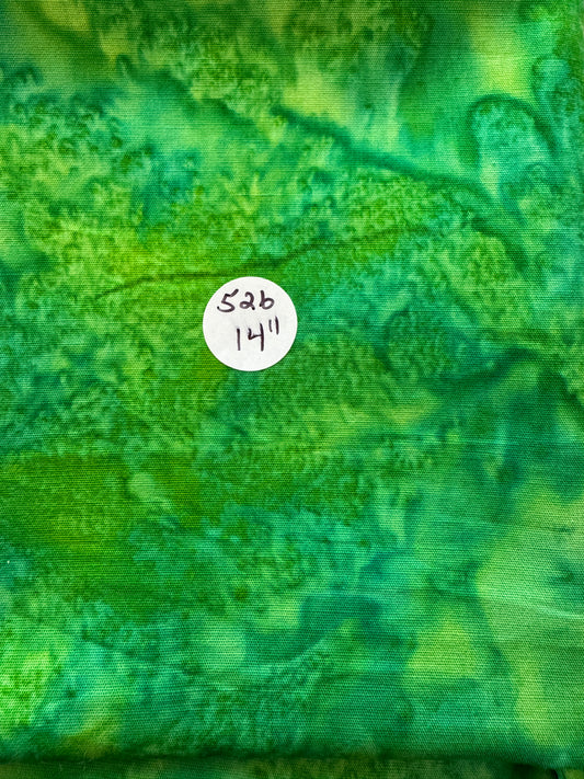 Remnant Cotton Batik "Dragon Barf"  14" #526