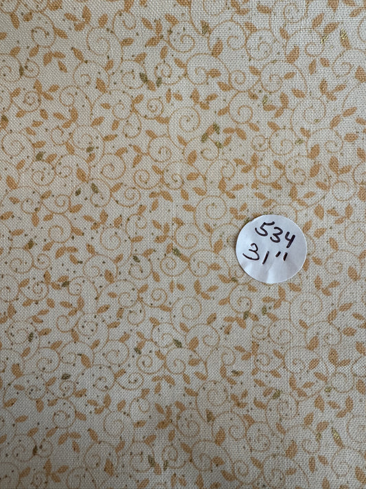 Remnant Quilting Cotton  31" #534