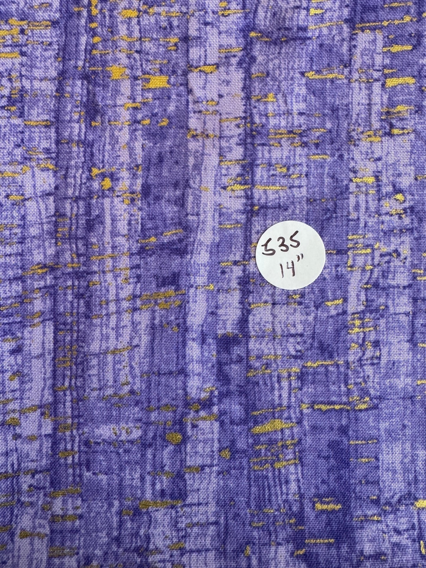Remnant Quilting Cotton  "Uncorked"  14" #535