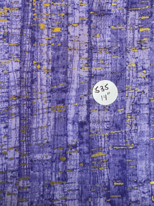 Remnant Quilting Cotton  "Uncorked"  14" #535