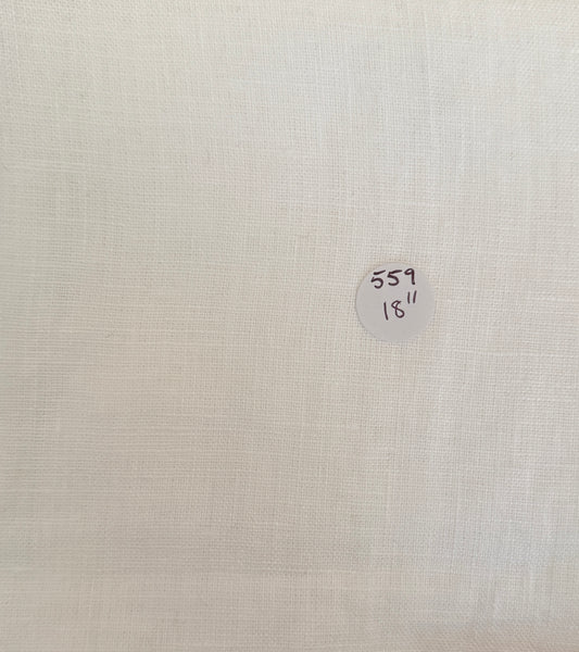 Remnant Linen  18  "White"  #559