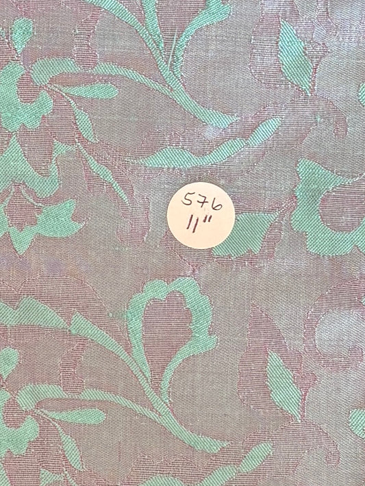 Remnant Silk Brocade 11" #576