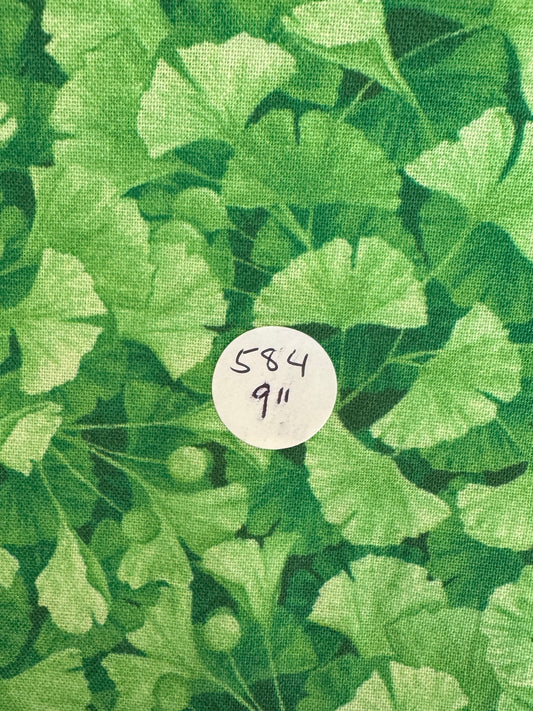 Remnant Quilting  Cotton 9" "Ginko Leaf  #584