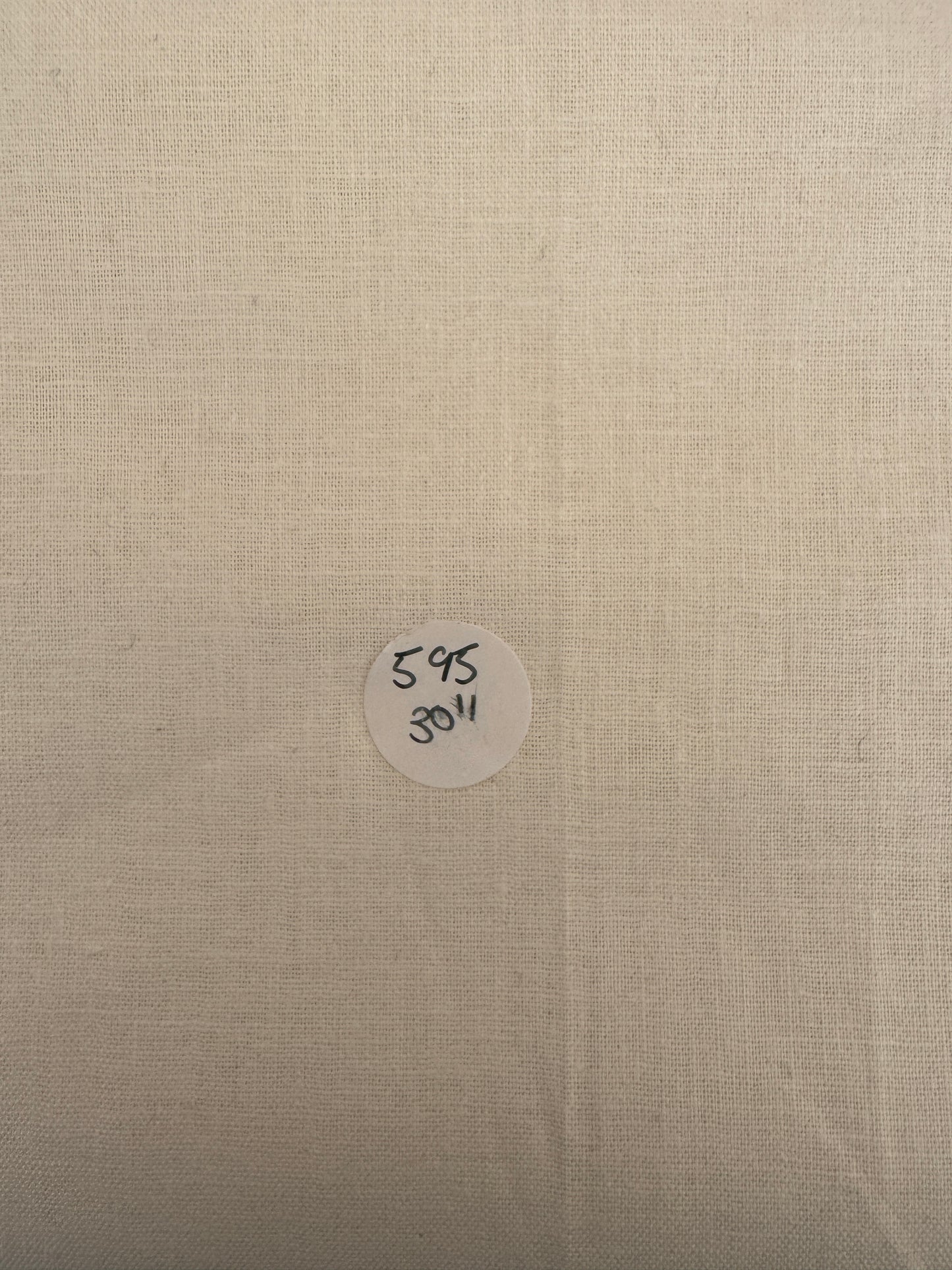 Remnant - Organic Cotton Hemp "Linen" - 30"  #595