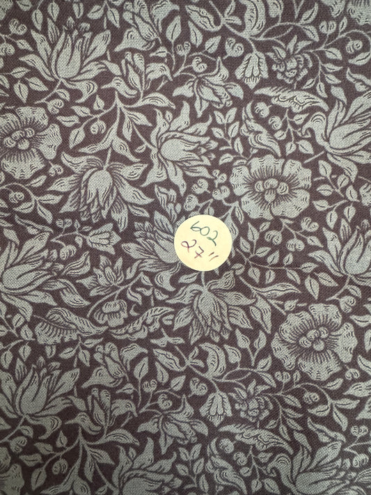 Remnant-William Morris Quilting Cotton "Mallow" 27" #602