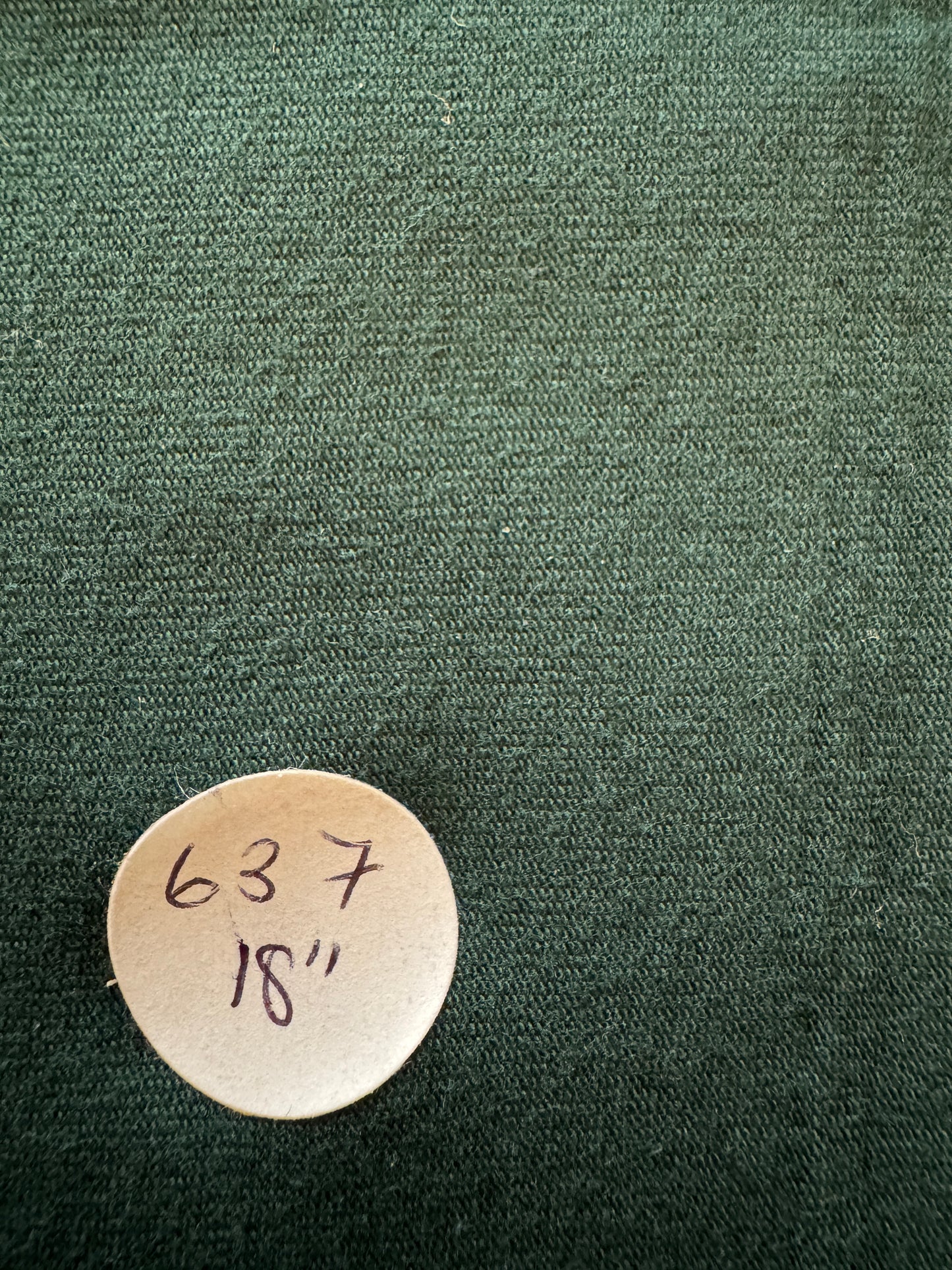 Remnant- Organic Cotton Soy Spandex Jersey- 18" - #637