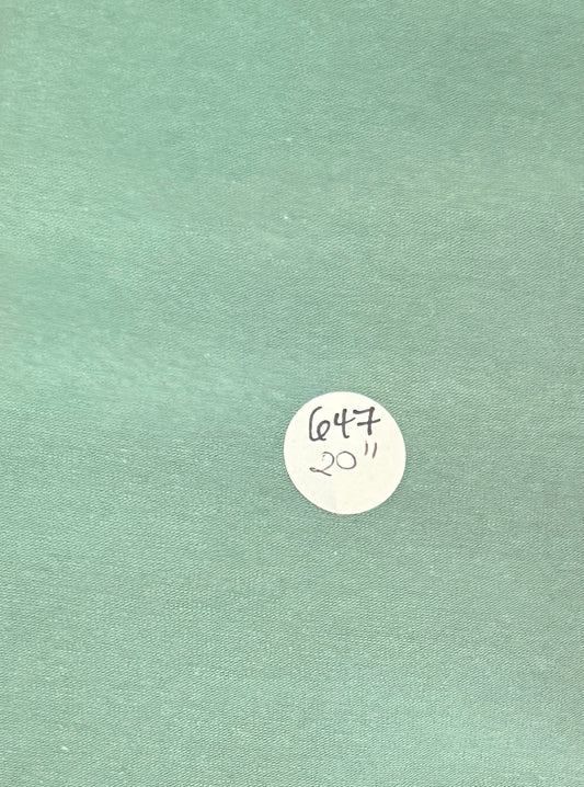 Remnant -Bargain Cotton Jersey- Green - 20"- #647