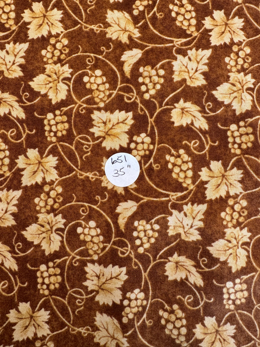 Remnant- Quilting Cotton - 35"  #651