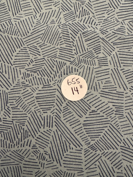 Remnant- Quilting Cotton- 14"  #655