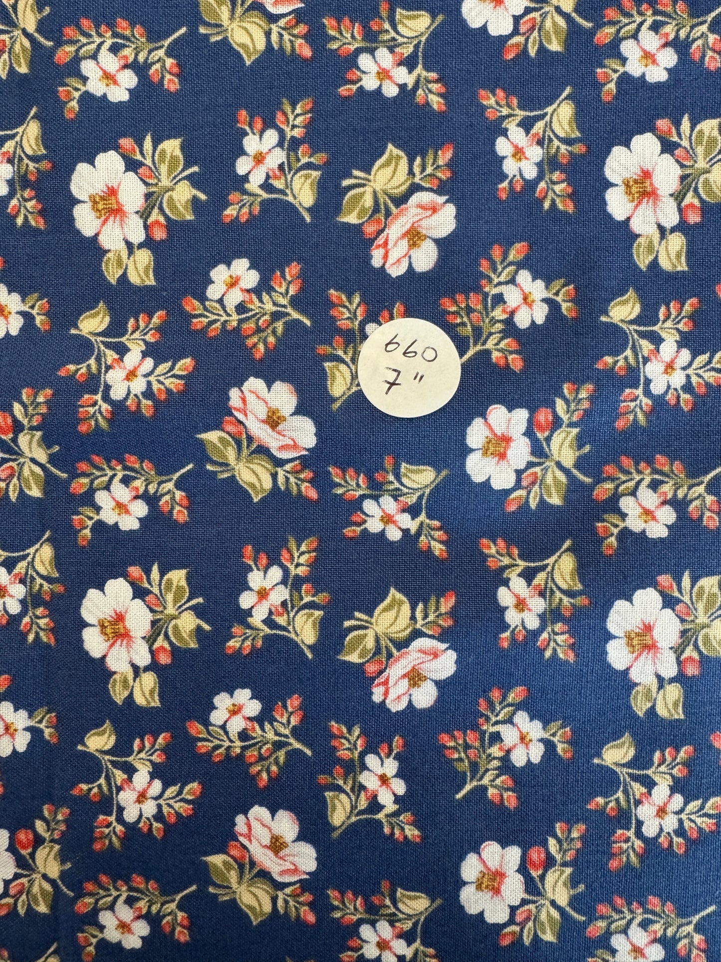 Remnant- Quilting Cotton 7"-  #660