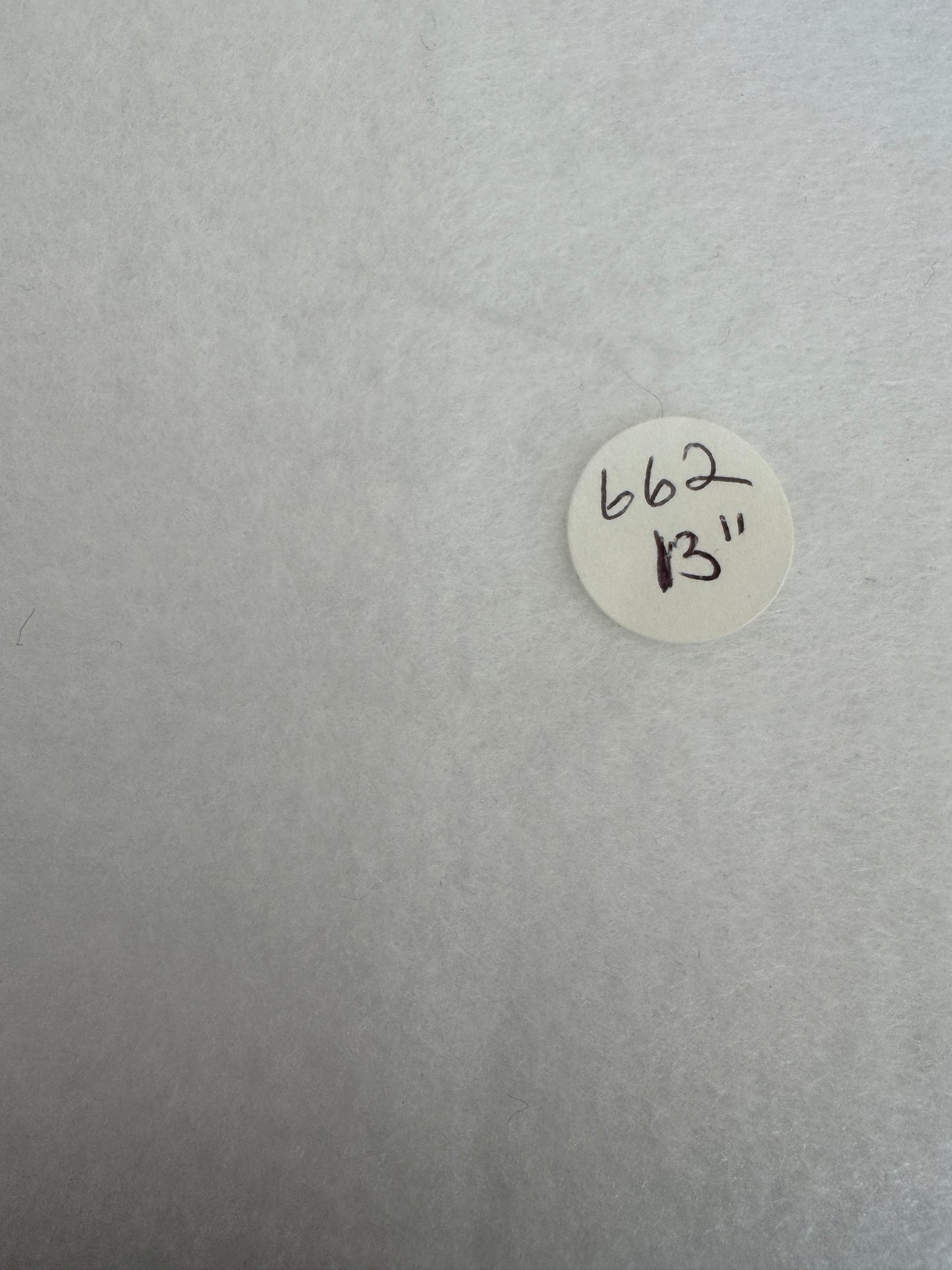 Remnant- Callie Del Fusible Fleece - White- 13"-  #662