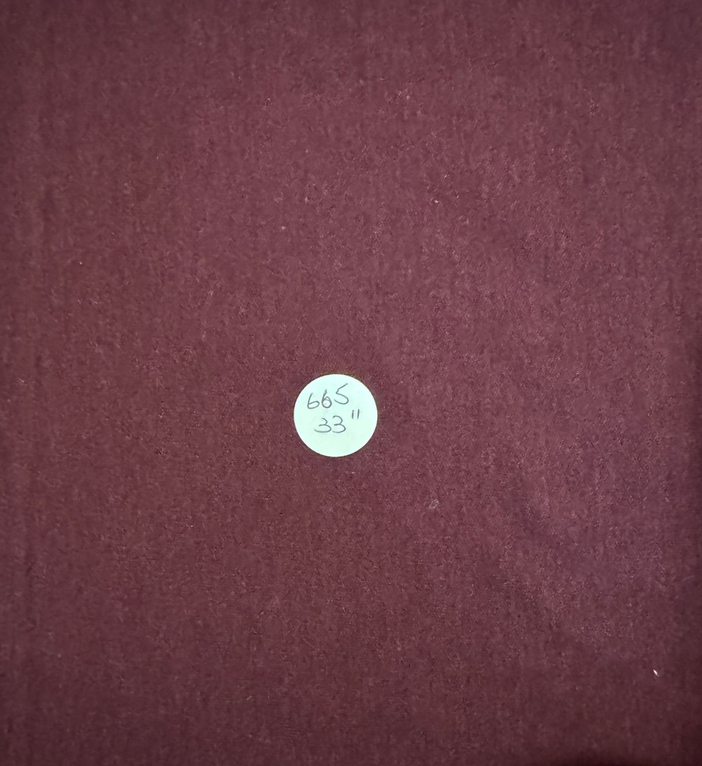 Remnant- Organic Interlock Cotton Hemp - "Garnet" - 33"  #665
