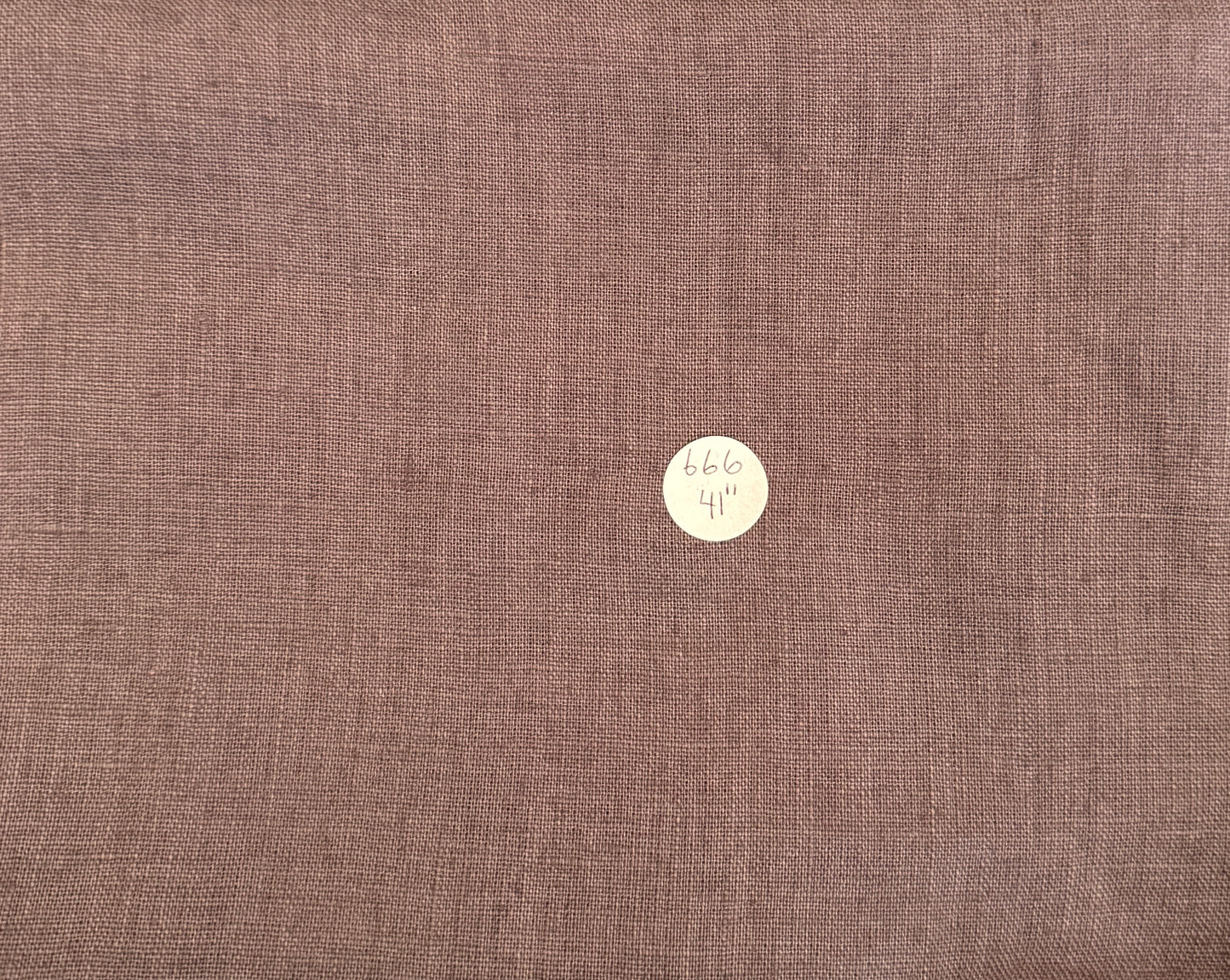 Remnant - 100% Linen - Soft Wash Finish - 5.3oz - "Cocoa Mauve"- 41"  #666