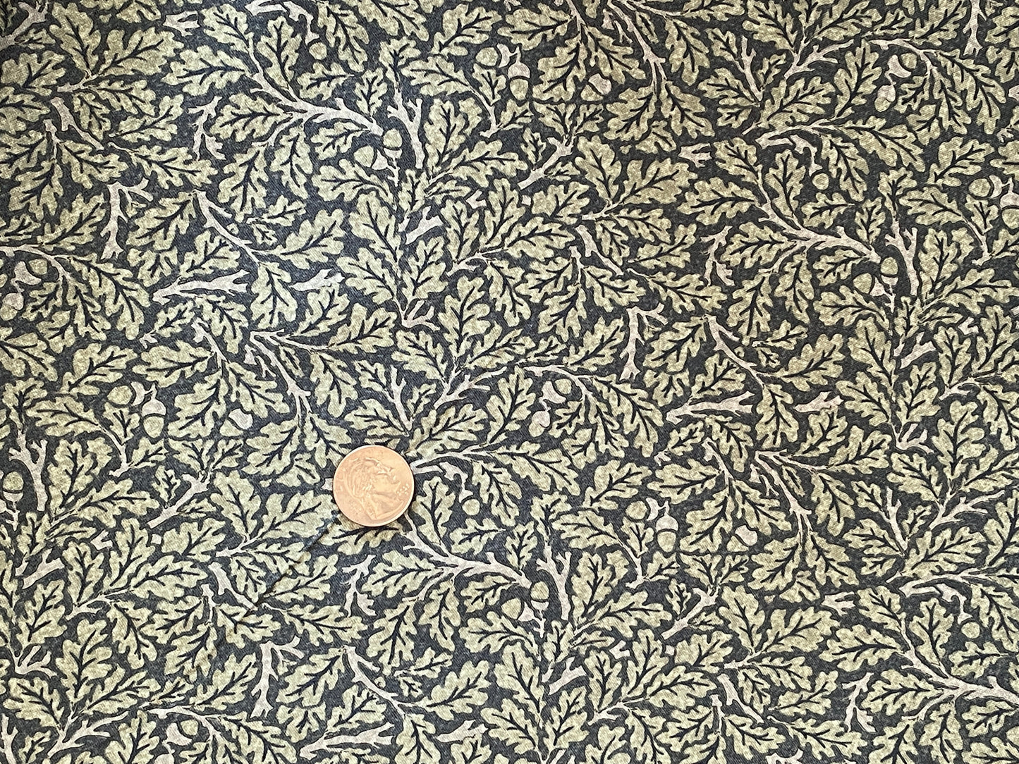 Genuine William Morris Design - Quilting Cotton - "Oak"-  Indigo