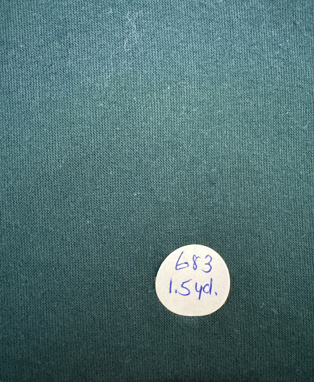 Remnant-BARGAIN Cotton/Lycra Jersey - "Forest Green" - 1.5  yard  #683