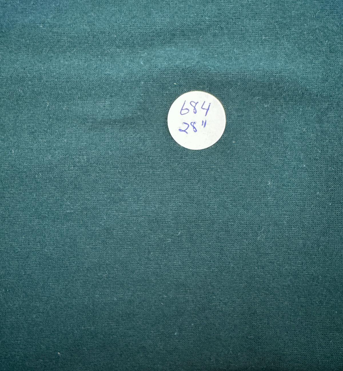 Remnant-BARGAIN Cotton/Lycra Jersey - "Forest Green" - 28"  #684