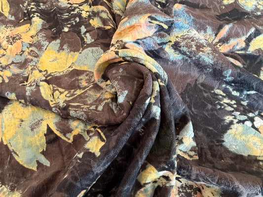 Cotton Blend Knit Velour - Cézanne