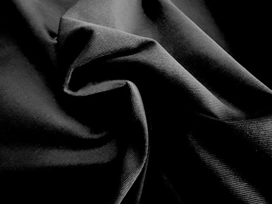 100% Cotton 21-Wale Corduroy - Blackest Black