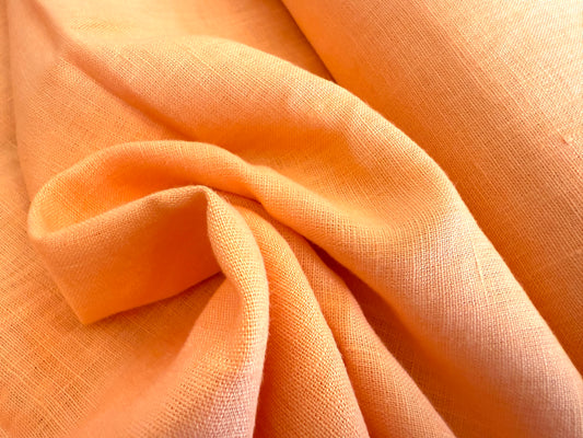 100% Linen - Soft Wash Finish - 5.3oz - Creamsicle