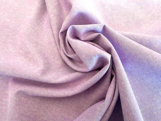 100% Cotton Oxford Shirting - Lilac