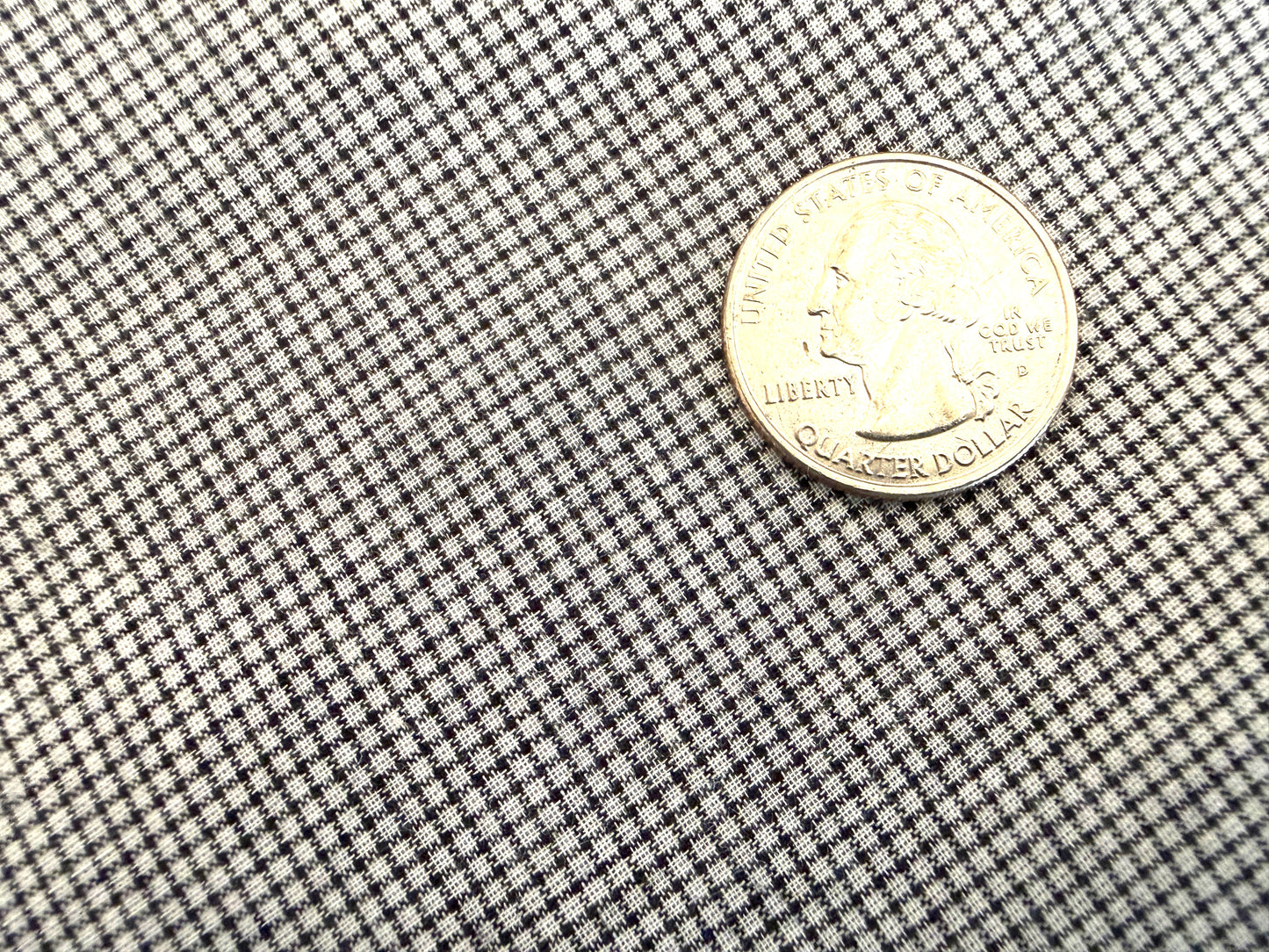 100% Cotton Lawn - Micro Black & White Check