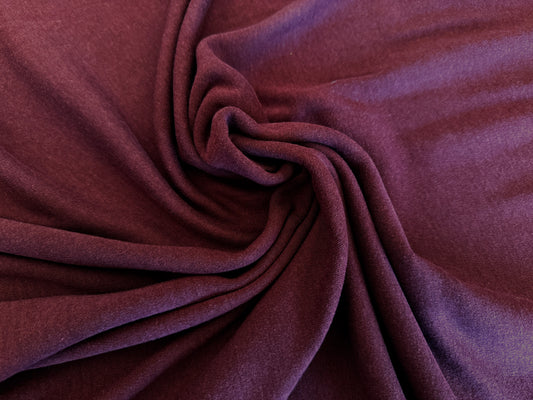 Organic Cotton/Hemp Interlock - Garnet