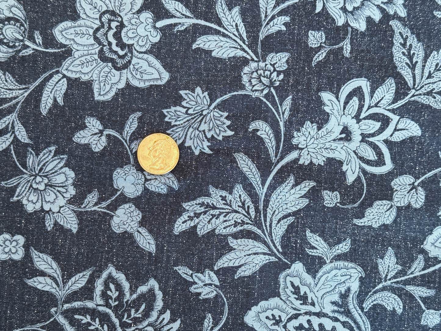 100% Cotton - Quilting Weight -  Paisley Blues