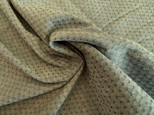 Forest Green Tiny Dots -  Yarn-Dyed Dobby Weave - 100% Cotton (Copy)