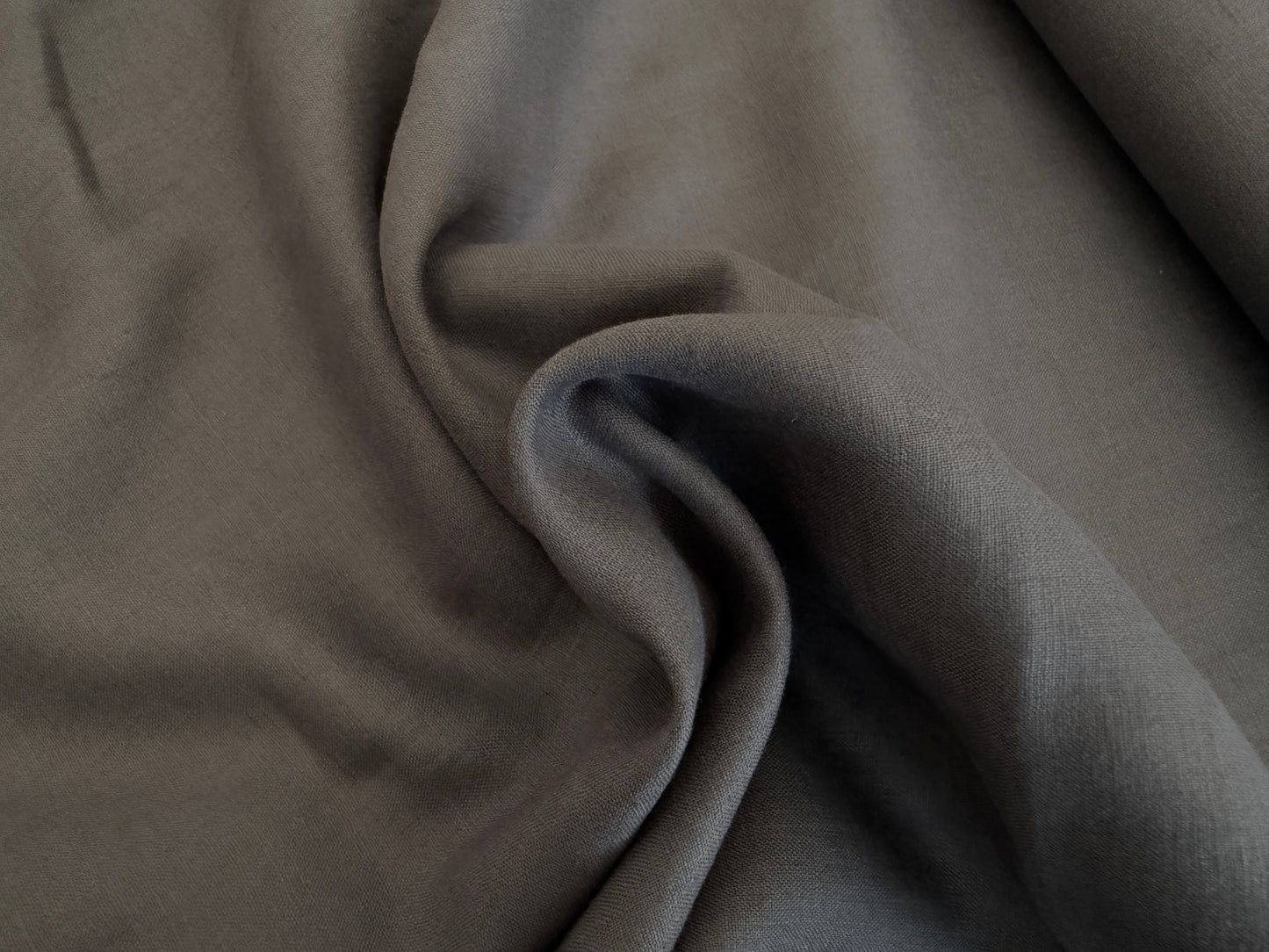 100% Linen - Soft Wash Finish - 4.5oz - Iron Ore