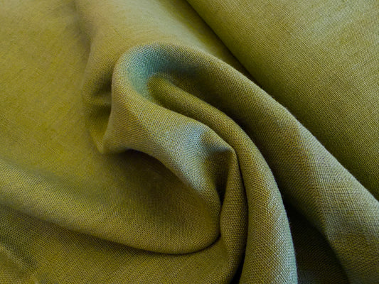 100% Linen - Soft Wash Finish - 5.5oz - Reflecting Pool Green