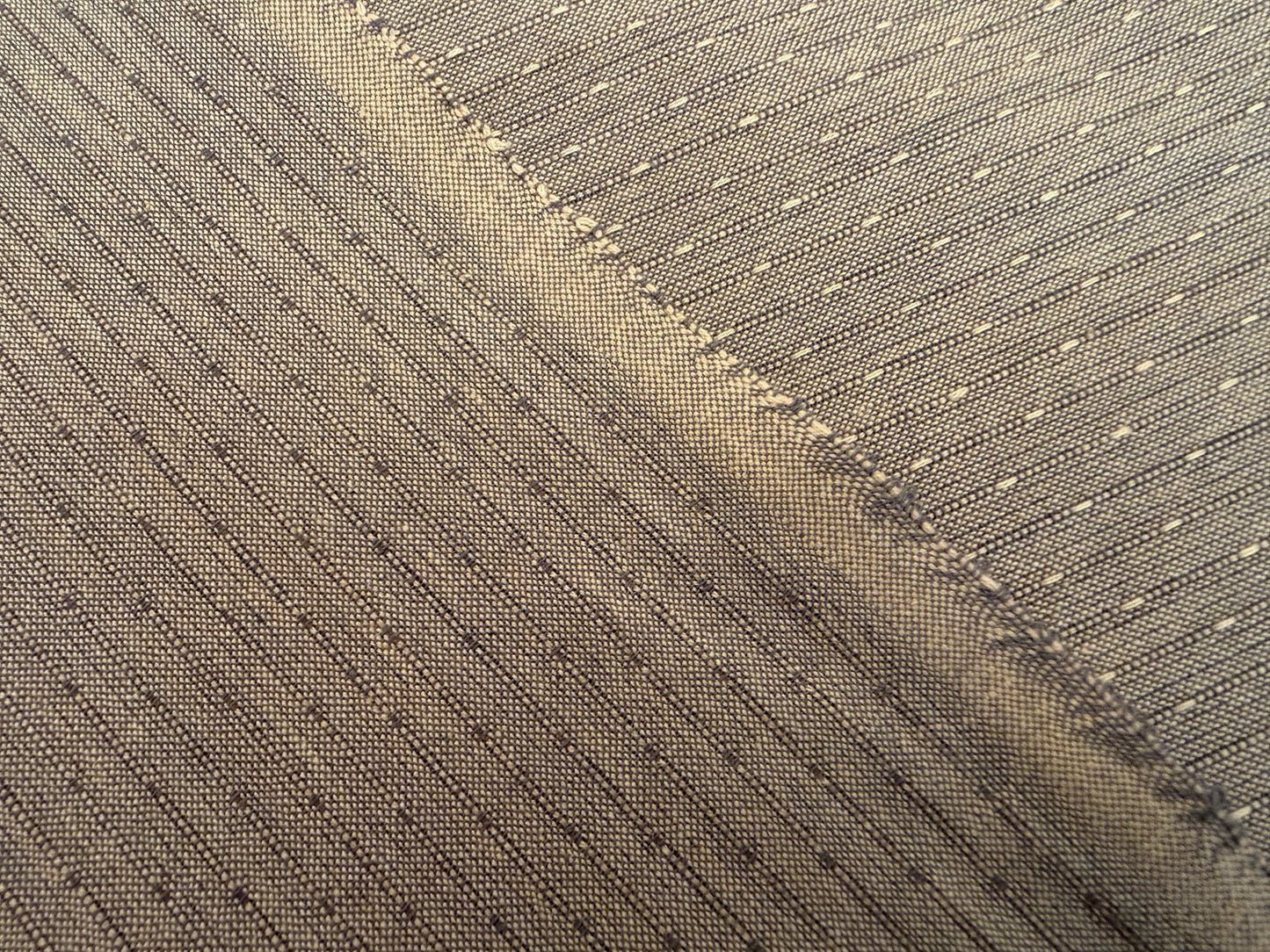 Taupe with Tiny Dots -  Yarn-Dyed Dobby Weave - 100% Cotton