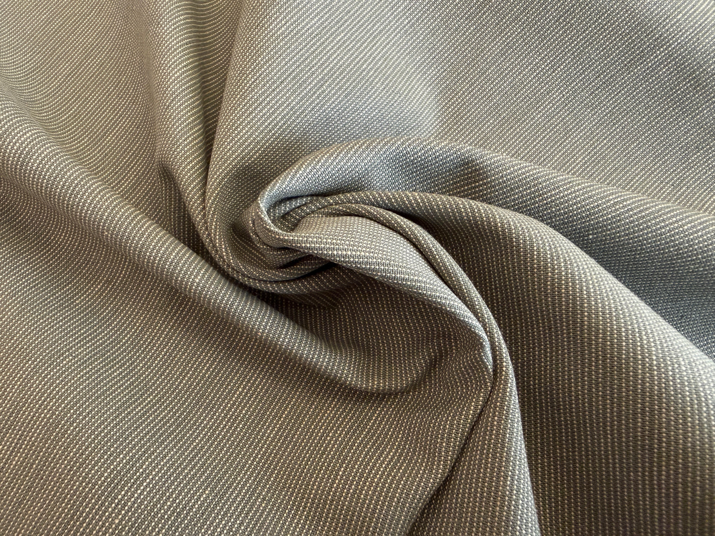 Sage Green & Tan -  Yarn-Dyed Dobby Weave - 100% Cotton