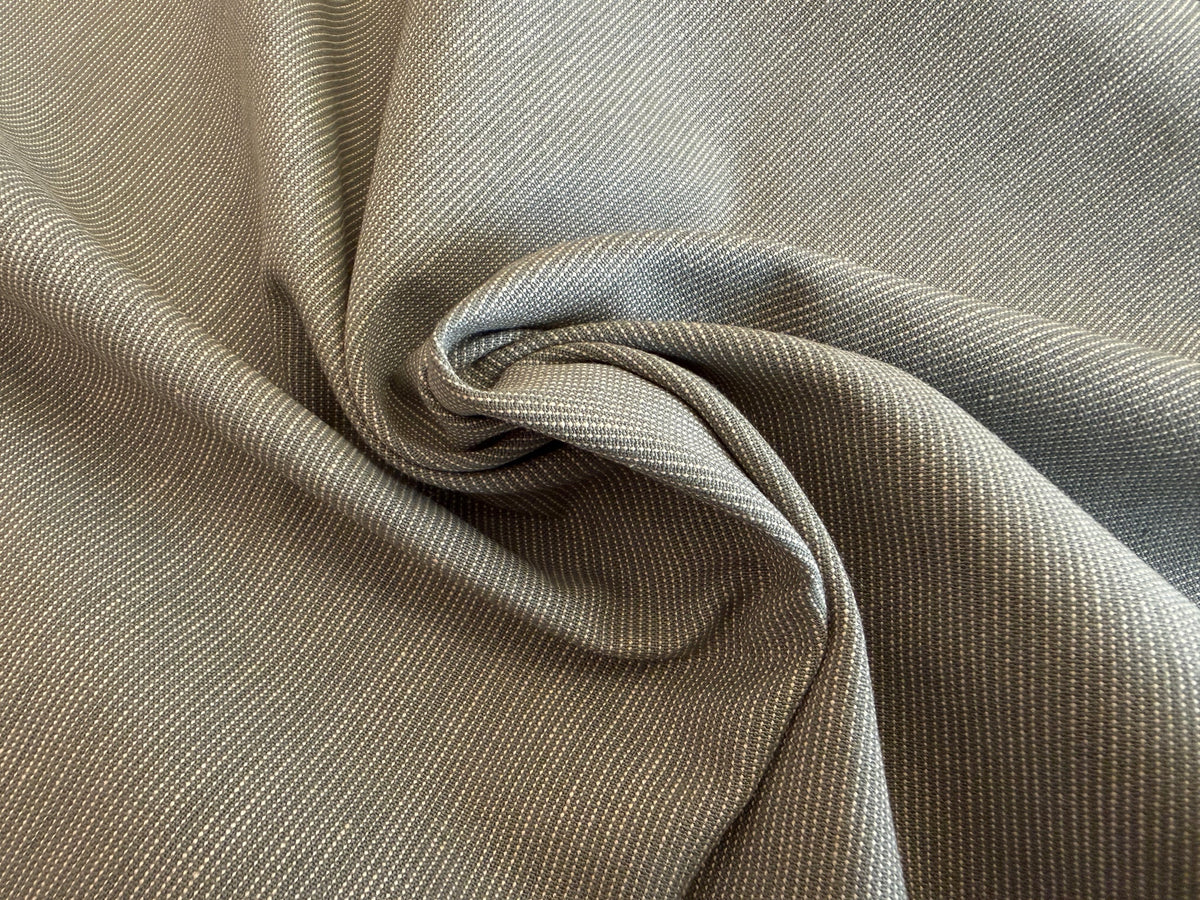 Remnant-Sage Green & Tan - Yarn-Dyed Dobby Weave - 100% Cotton- 34"  #674