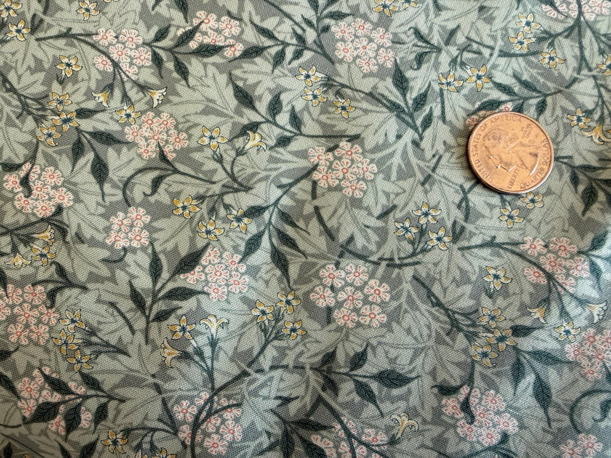 Genuine William Morris Design - Quilting Cotton - Jasmine - Aqua (Copy)