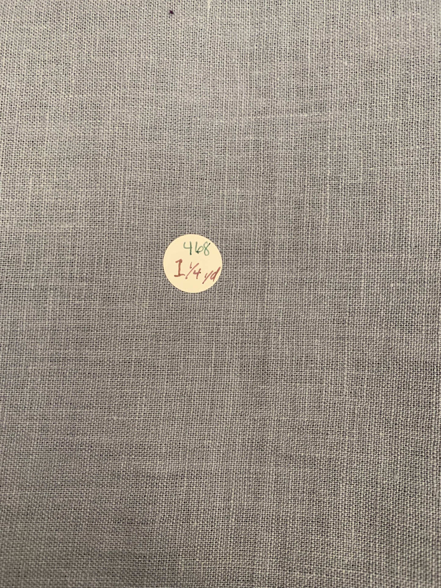 Linen Remnant "Blue Fog" 1.25 yds #468