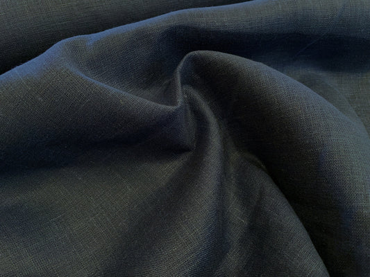 100% Linen - Soft Wash Finish - 5.3oz - Deep Indigo Blue