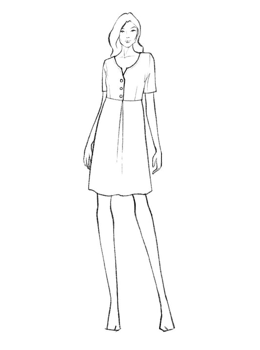 Monaco Dress - Hard Copy Pattern, Digital Download Pattern, Complete Kit